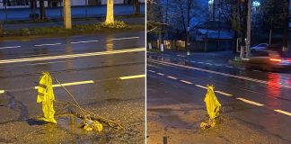 semnalizare groapa soseaua vestului